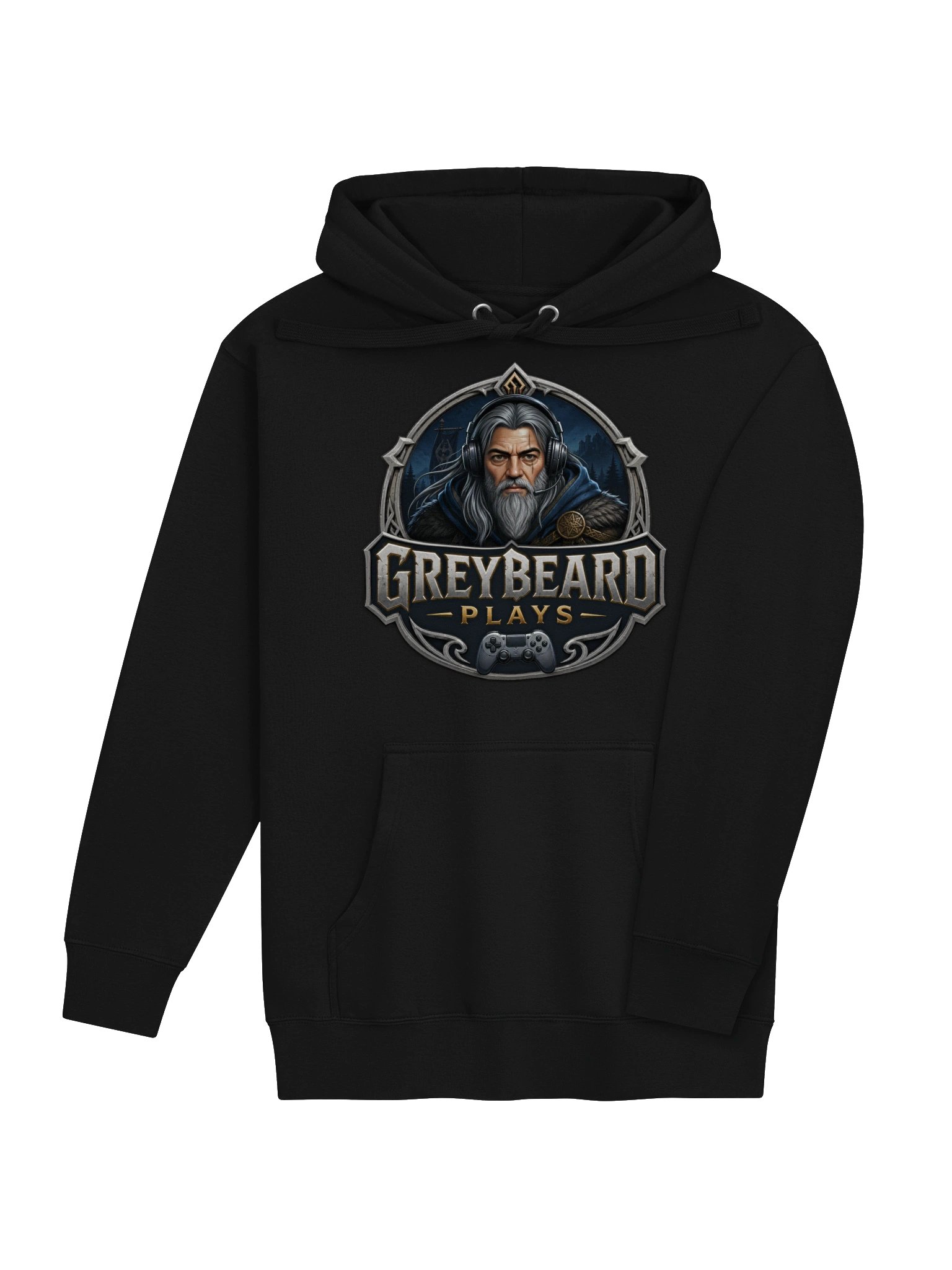 Greybeard Plays Fantasy Gamer Hoodie product image (4)
