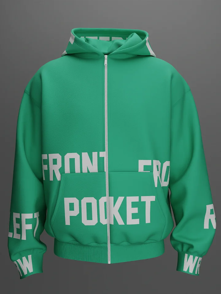 Hoodie with Zipper Mockup design Walking & 360 Animation 4k product image (1)