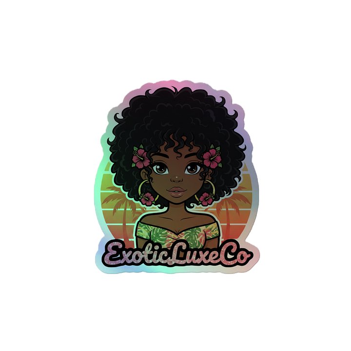 Exotic Luxe Gal Holographic Sticker product image (2)