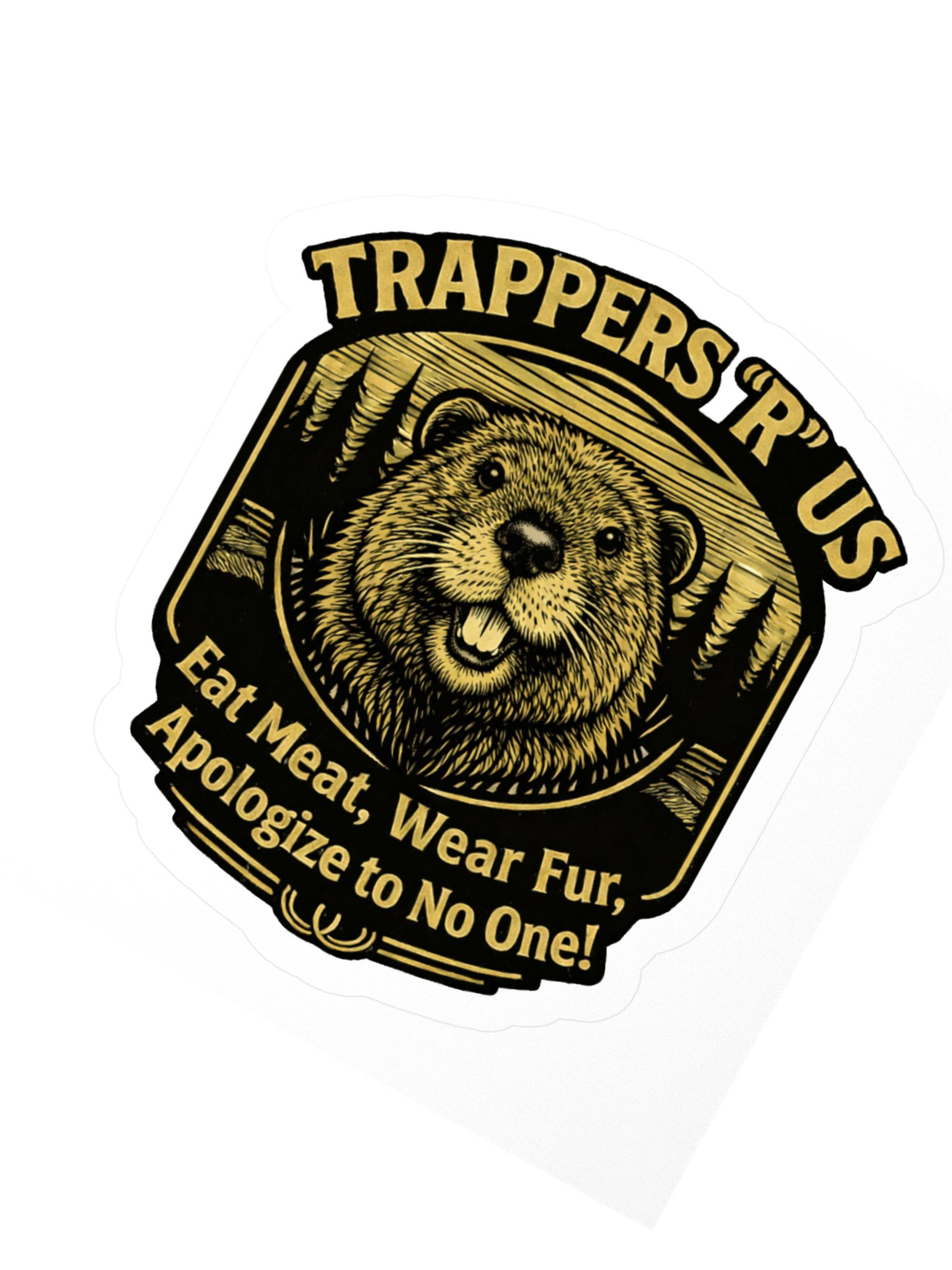 TRUS Eat Meat Beaver Sticker product image (3)