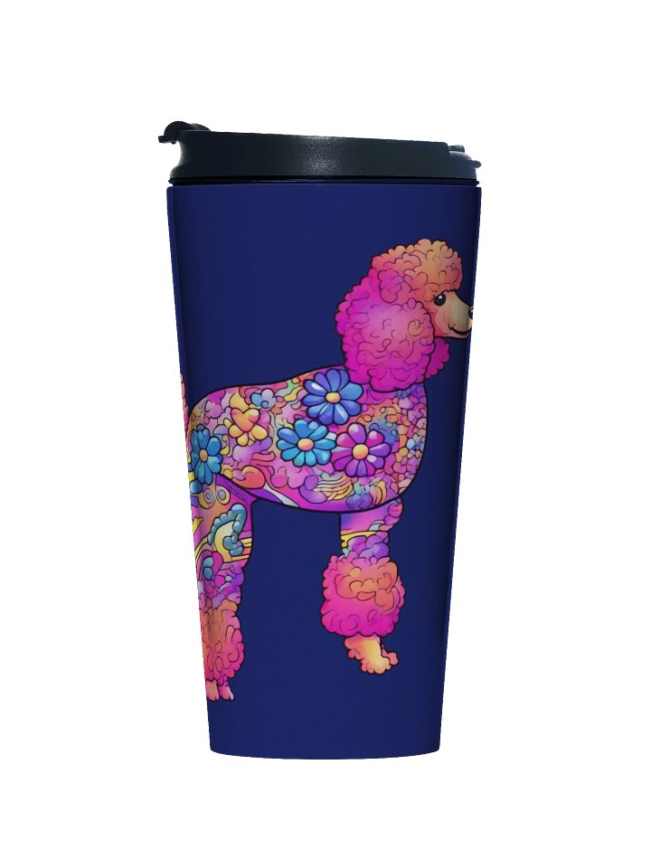 Flower Power Poodle #1 - Stainless Steel Travel Mug product image (1)