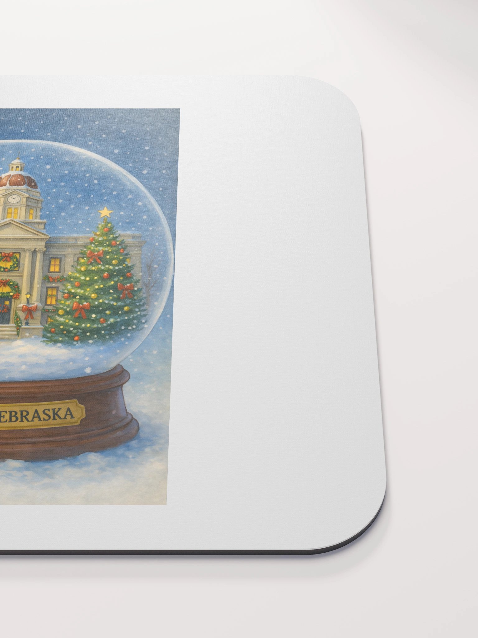 Seward Courthouse Snow Globe Mouse Pad product image (5)