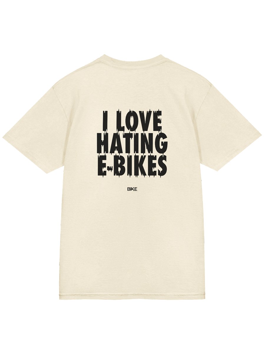 I Love Hating E-Bikes Shirt (Dark Logo) product image (4)