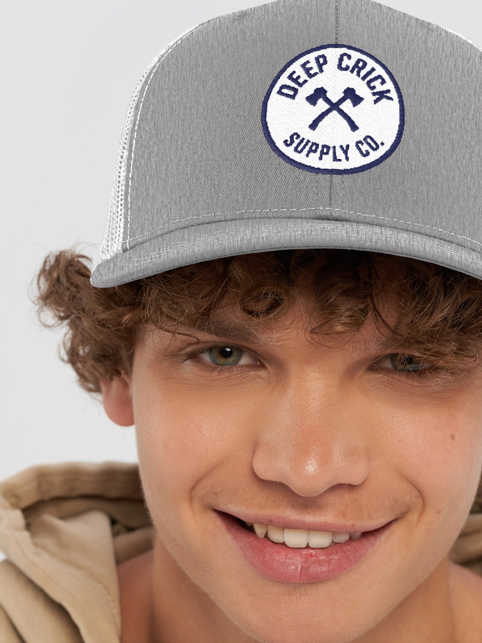 Deep Crick Supply Co. Crossed Axes Trucker Hat product image (8)