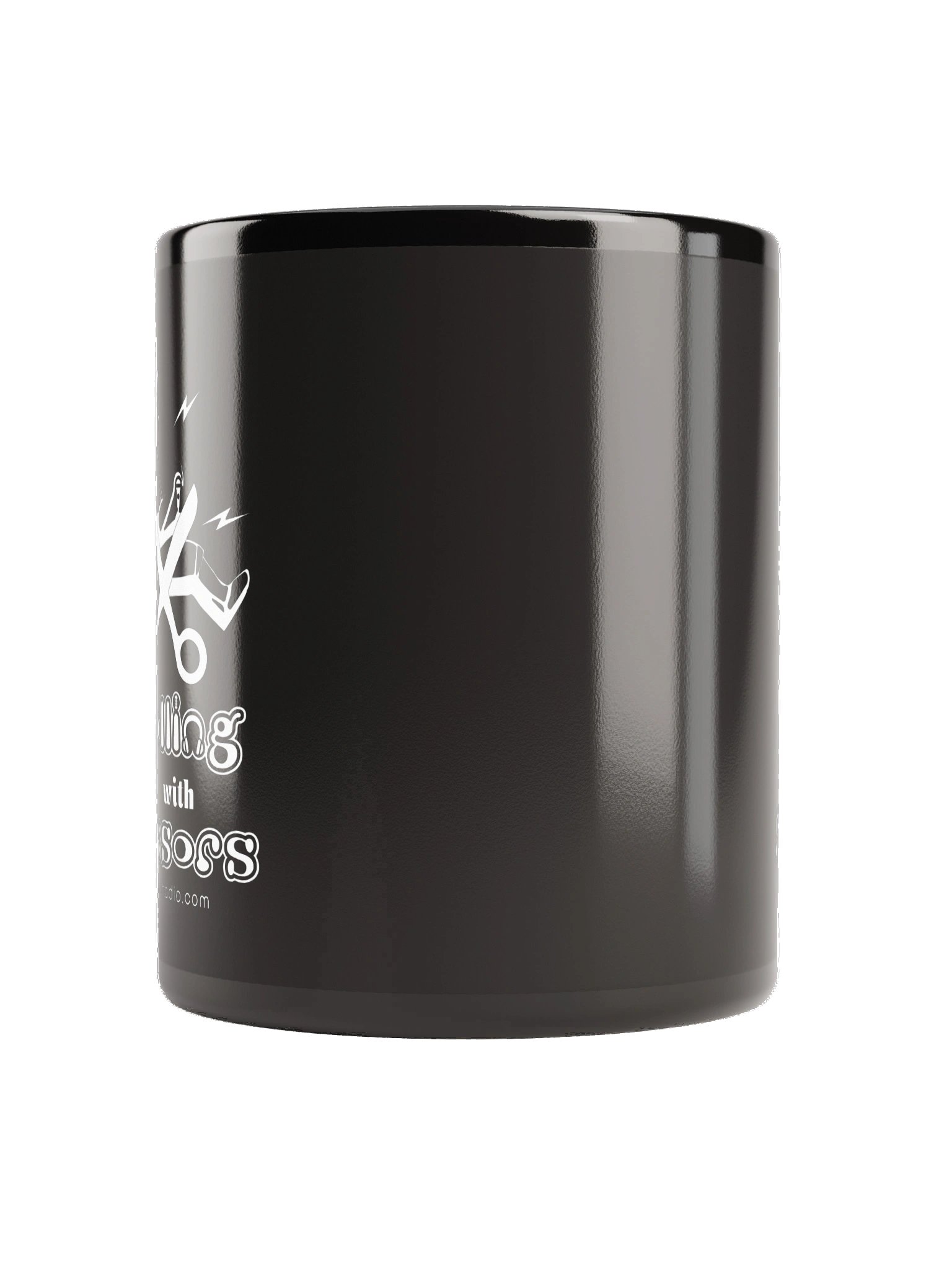 Rolling with Scissors Black Mug product image (4)