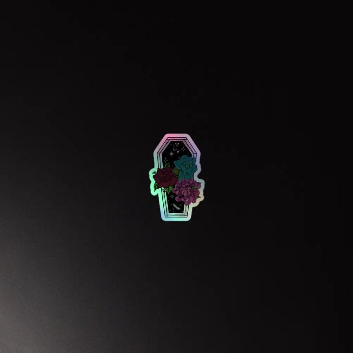 Floral Coffin Holo Sticker product image (4)