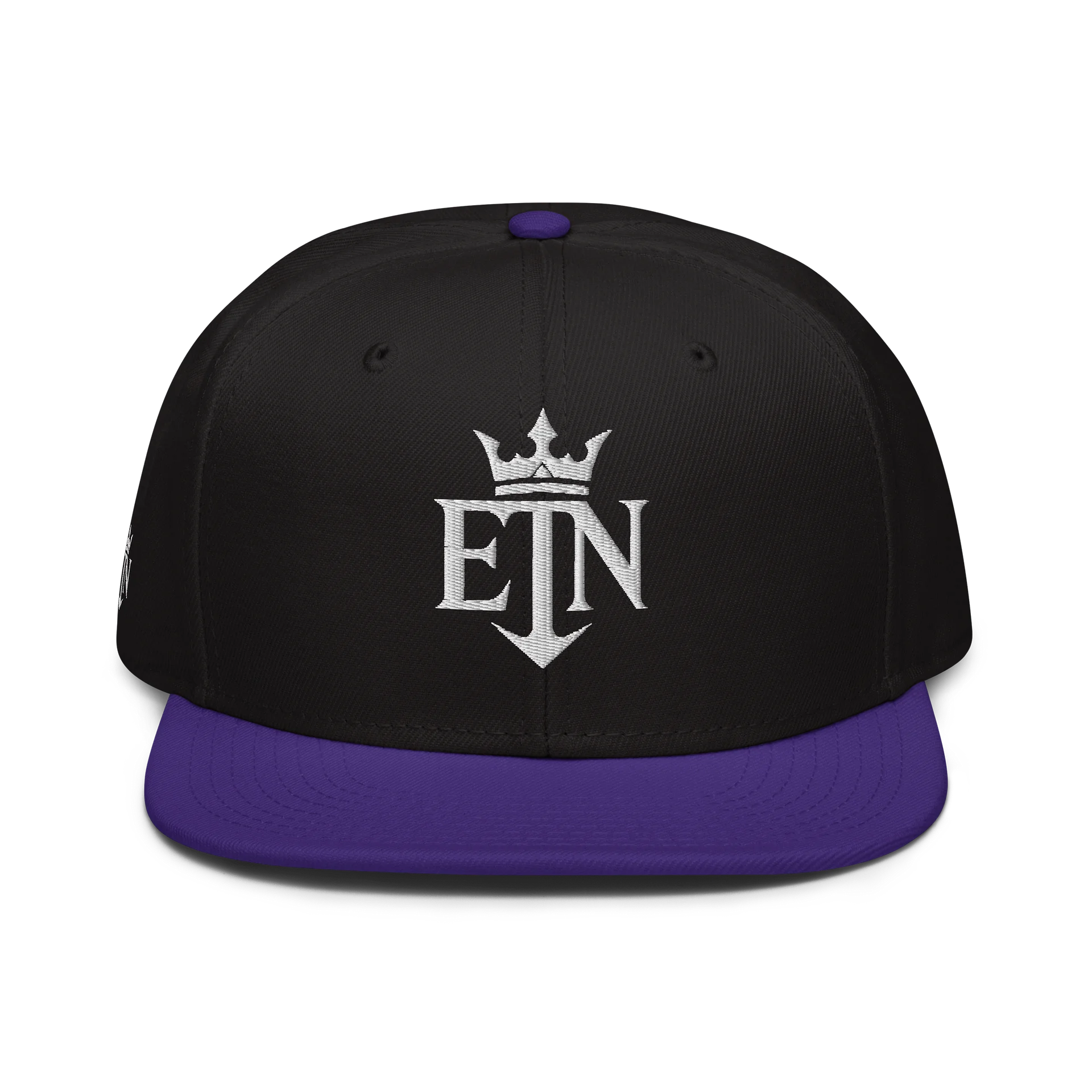 Black & Purple ETN Snapback Hat (Premium Wool) product image (1)