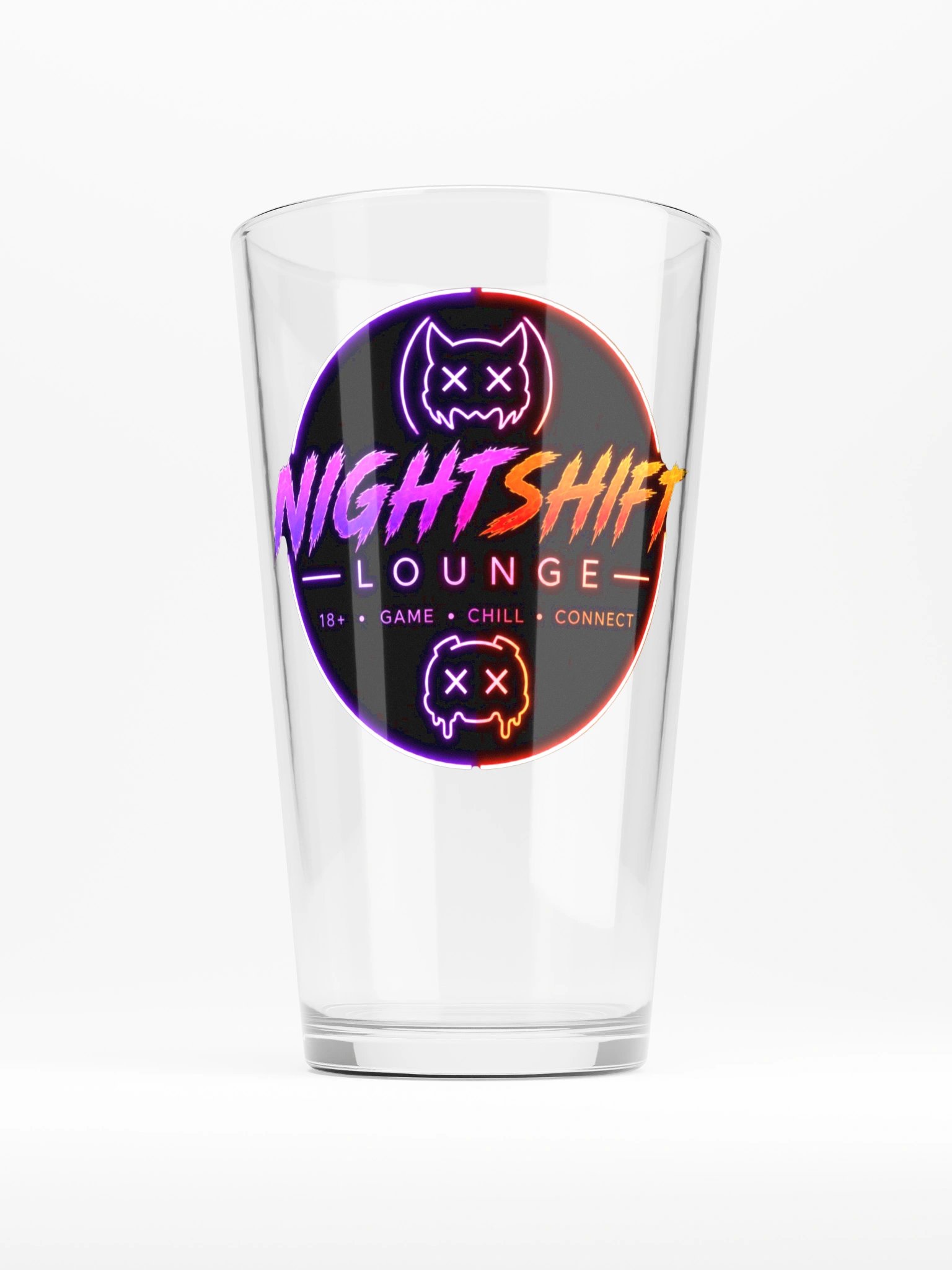 NightShift Lounge Pint Glass product image (1)