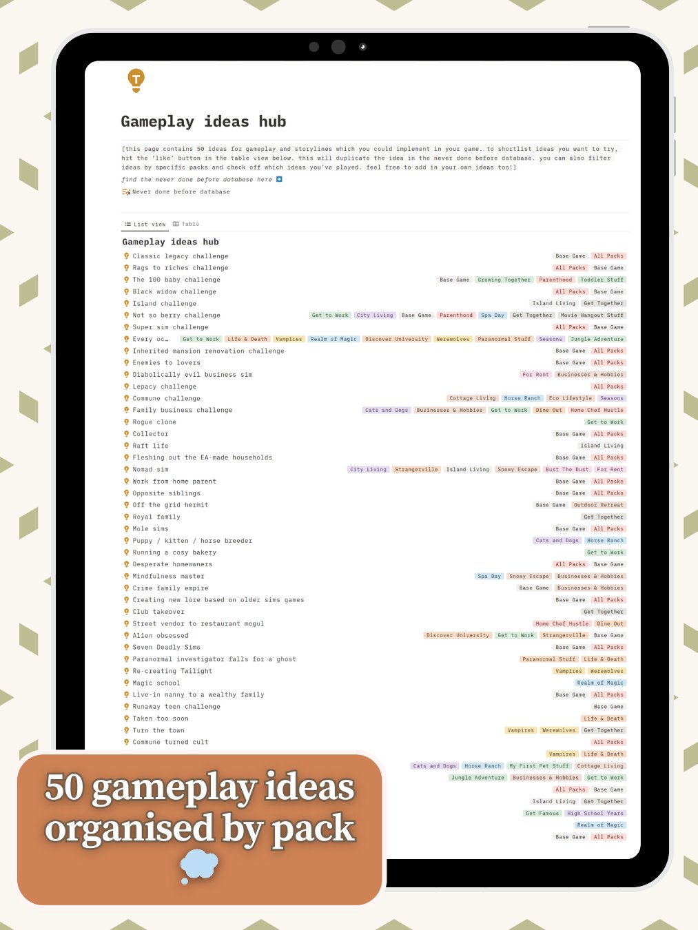 SavePal | Save File Notion Tracker For Sims 4 Players product image (4)
