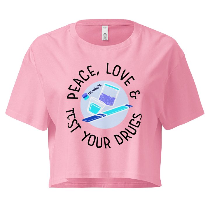 Bluelight “peace and love” cropped tee product image (1)