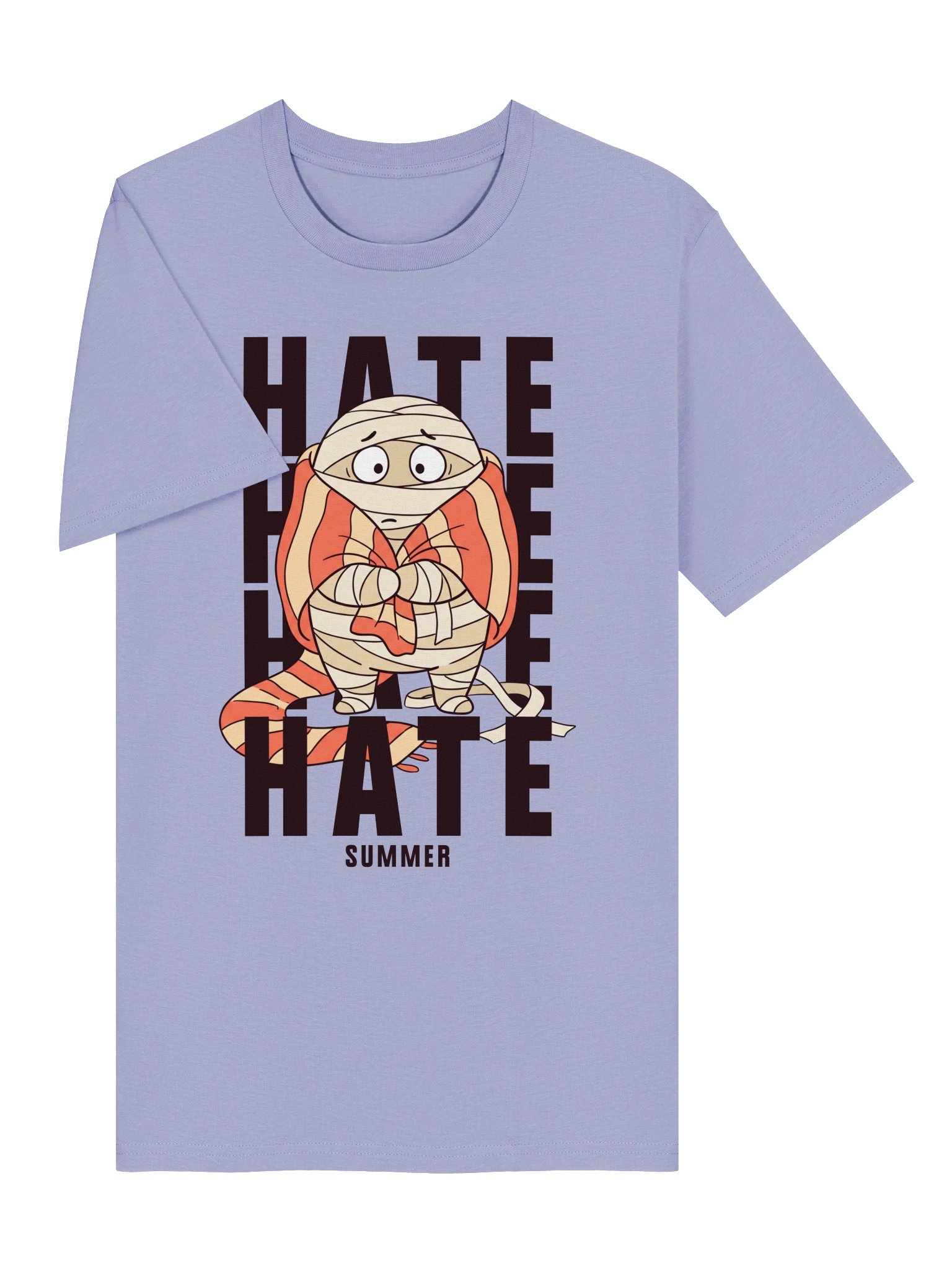 Hate Summer Bandaged Cartoon Tee product image (2)