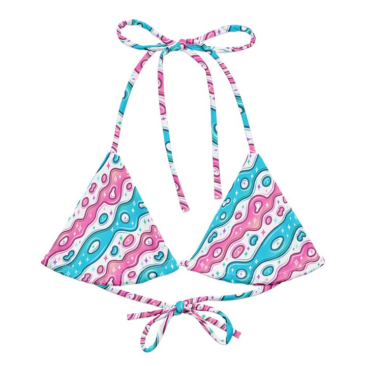 Trans Pattern String Bikini Top product image (1)