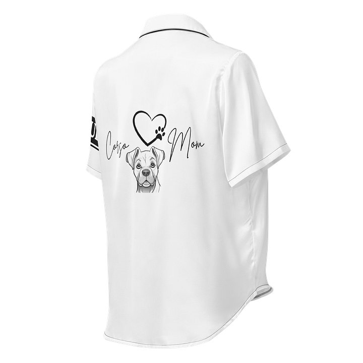 Corso Mom All-Over Pajama Top — Minimal Dog Logo product image (2)