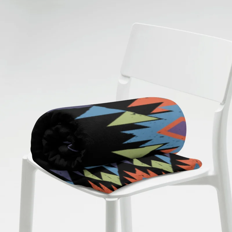 Geometric Aztec Fusion Throw Blanket product image (7)
