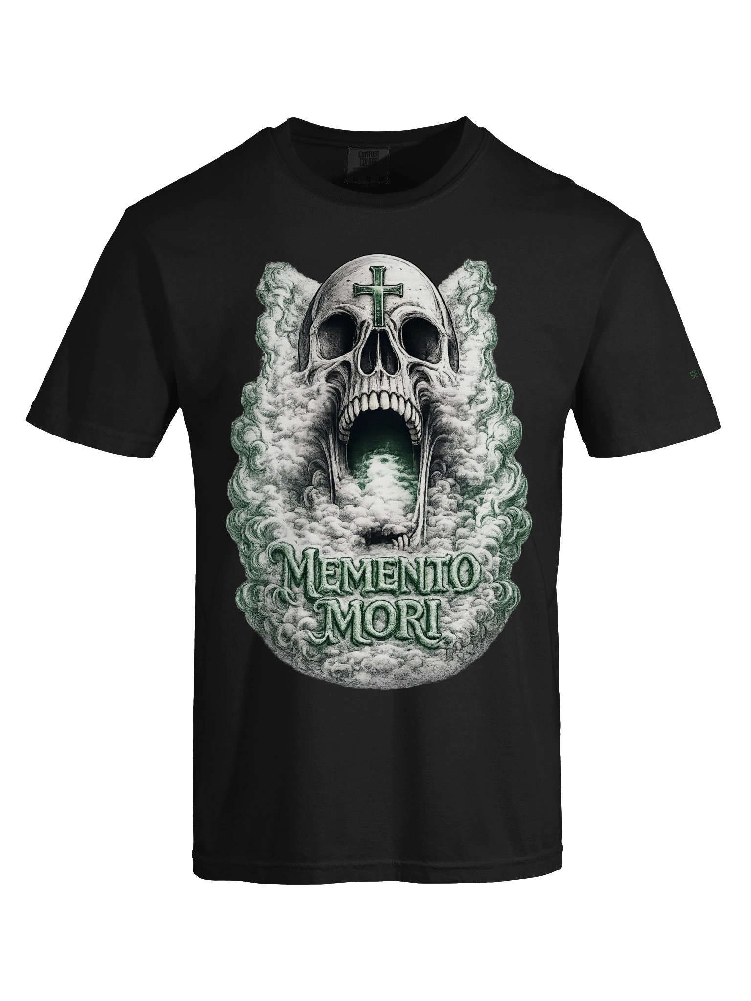 Memento Mori Skull Tee (Green) product image (5)