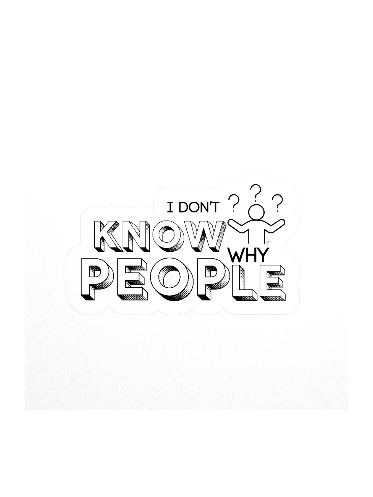 IDKWP kiss cut sticker product image (1)