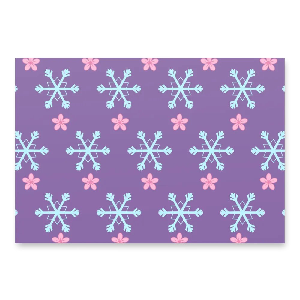 Snowflake Blossom Wrapping Paper product image (1)