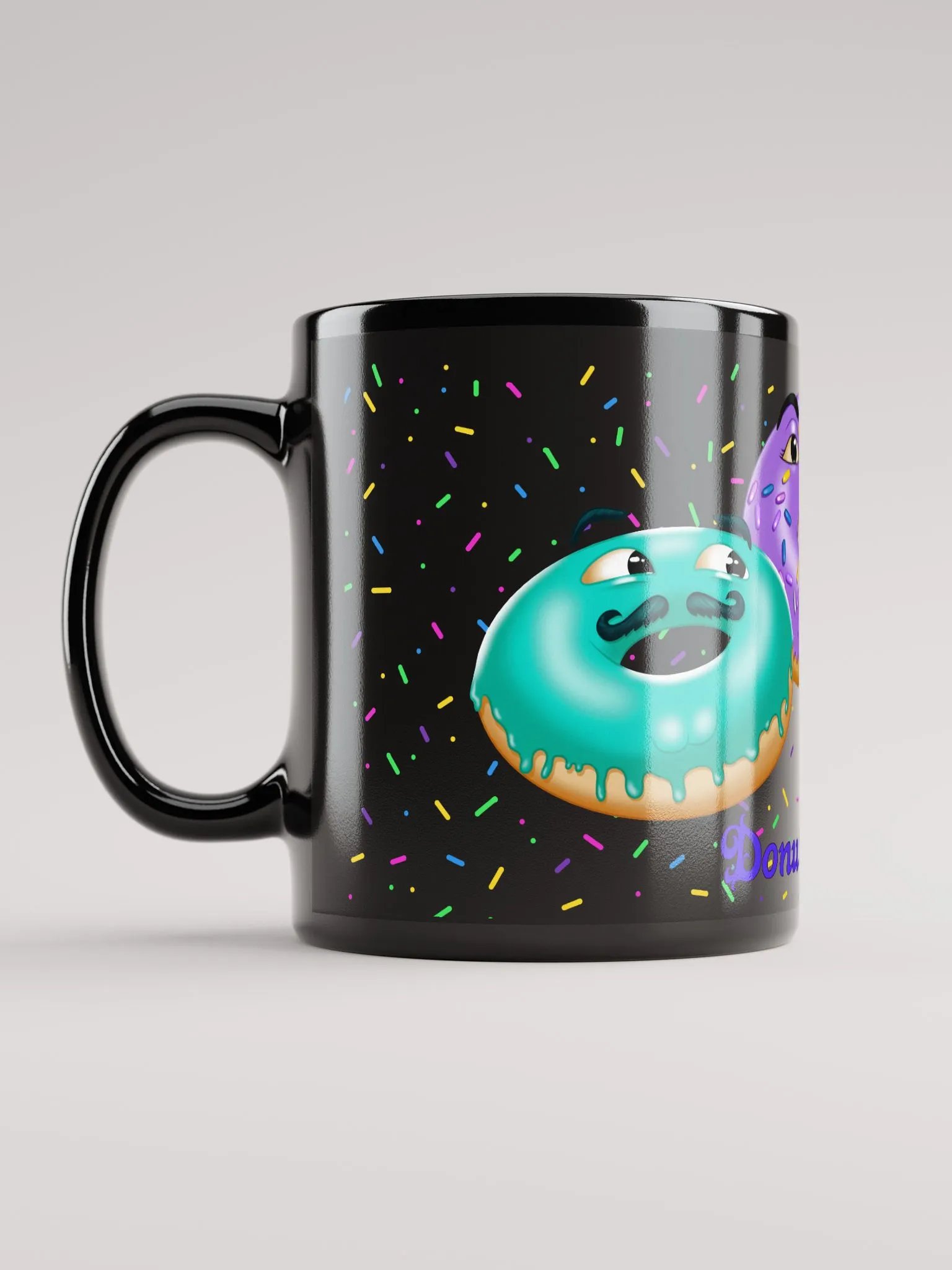Donut Squad Black Mug product image (5)