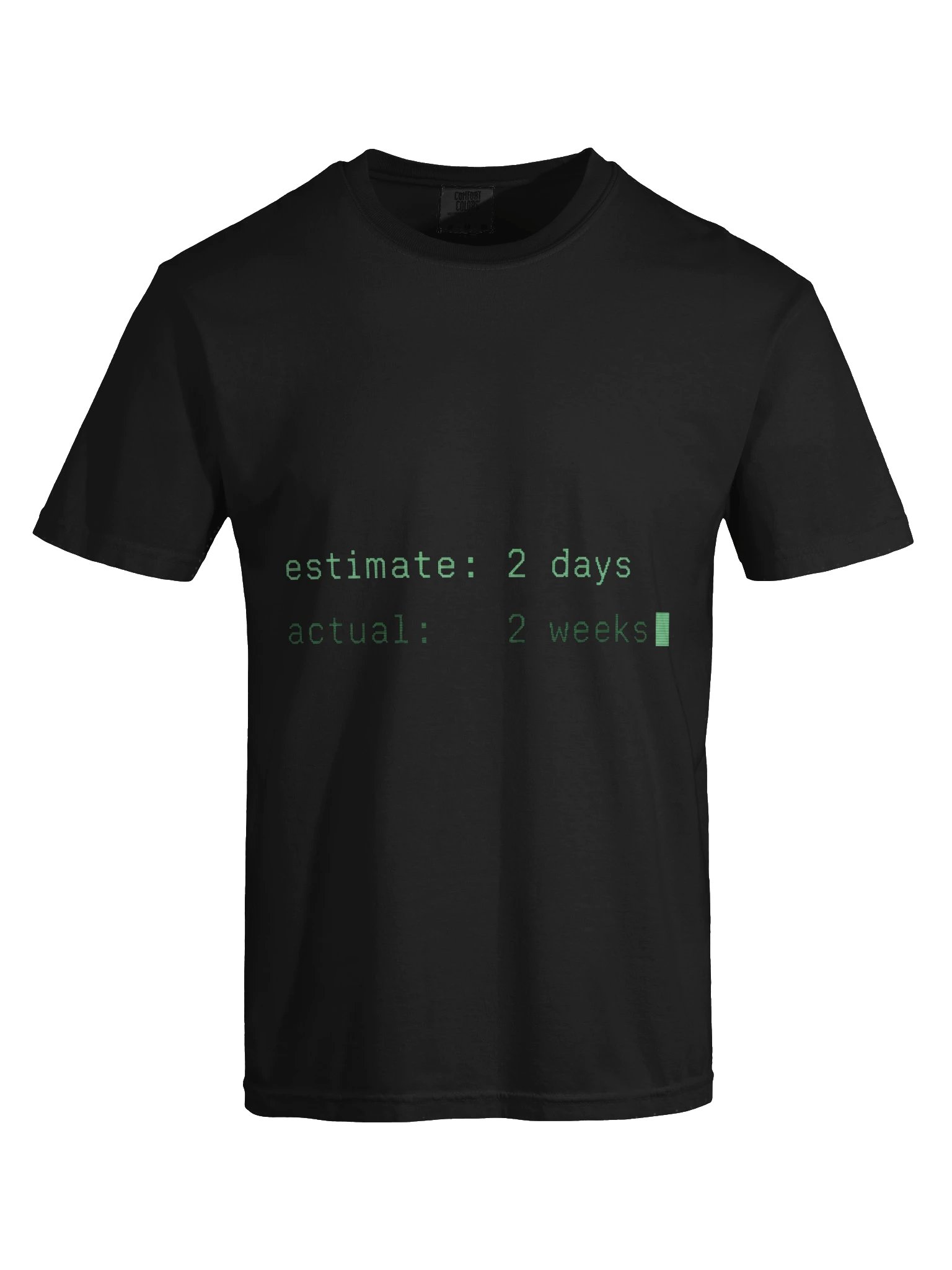 Estimate 2 Days Actual 2 Weeks Tee product image (13)