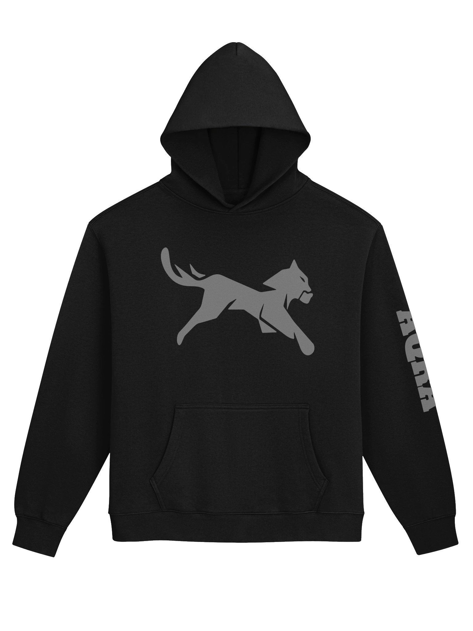 Leaping Cat Silhouette Relaxed Hoodie product image (5)