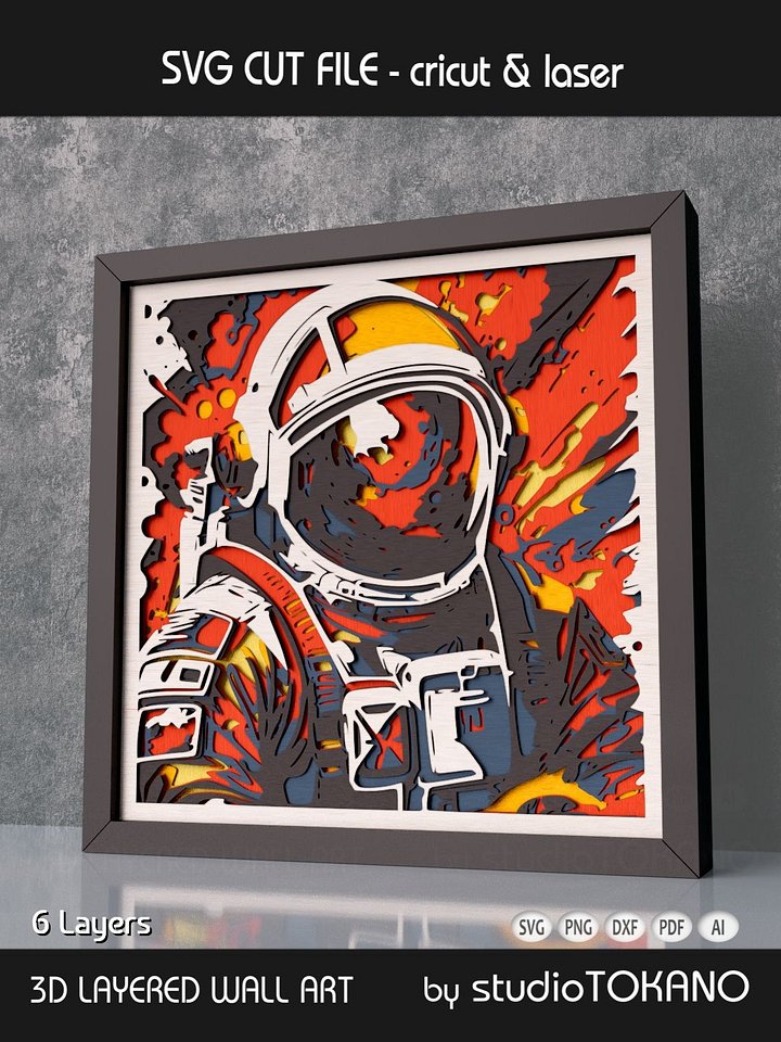 Astronaut Shadow Box product image (2)