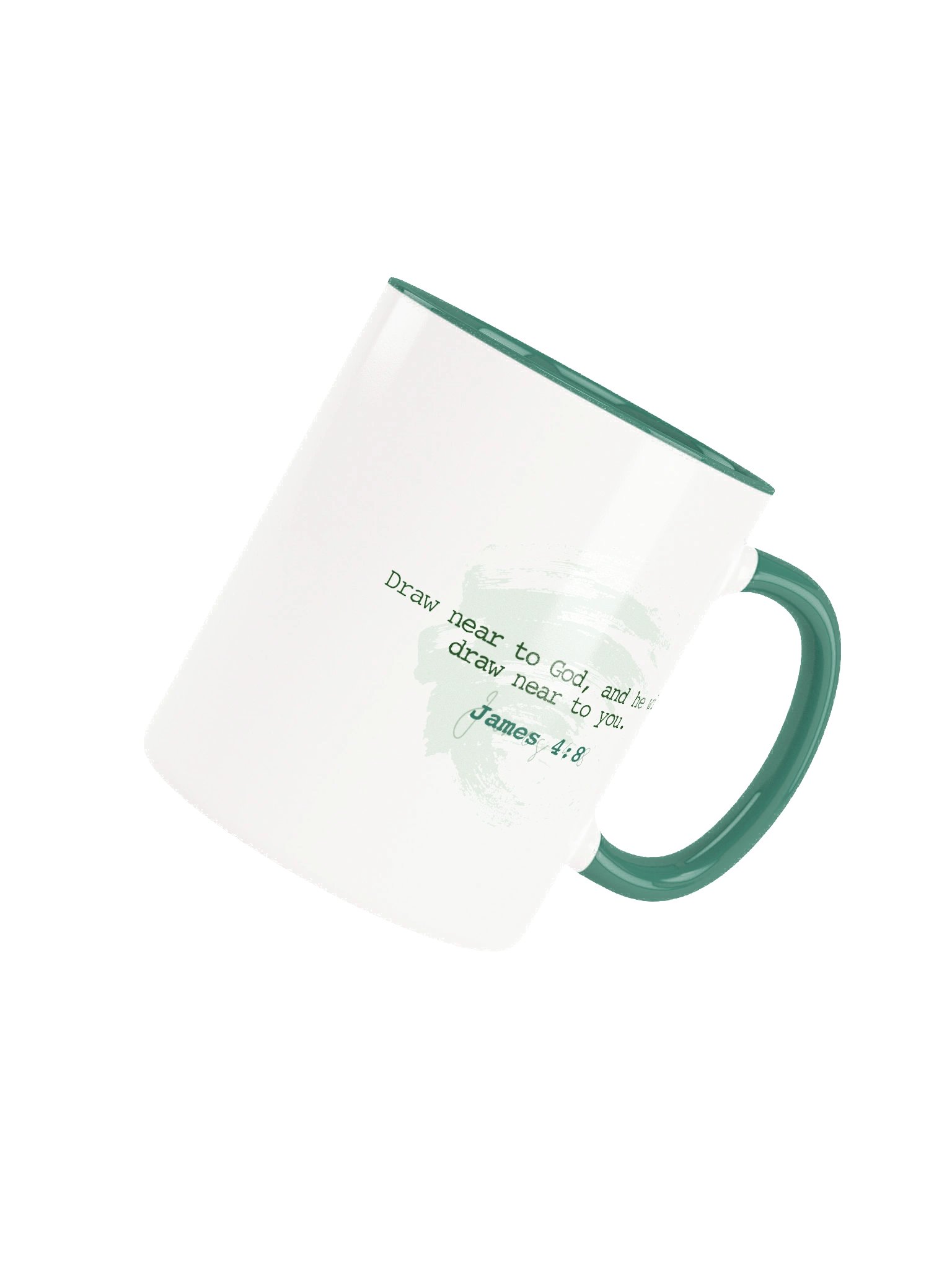 Draw Near - White/Green Mug product image (4)