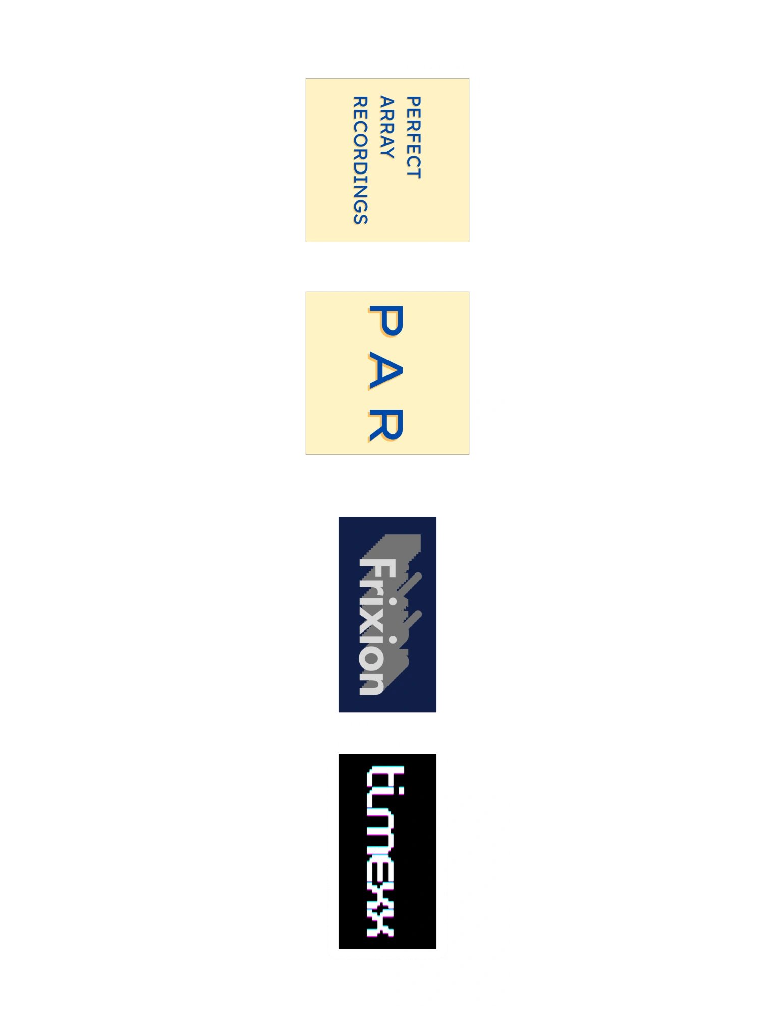Perfect Array Recordings Sticker Sheet product image (3)