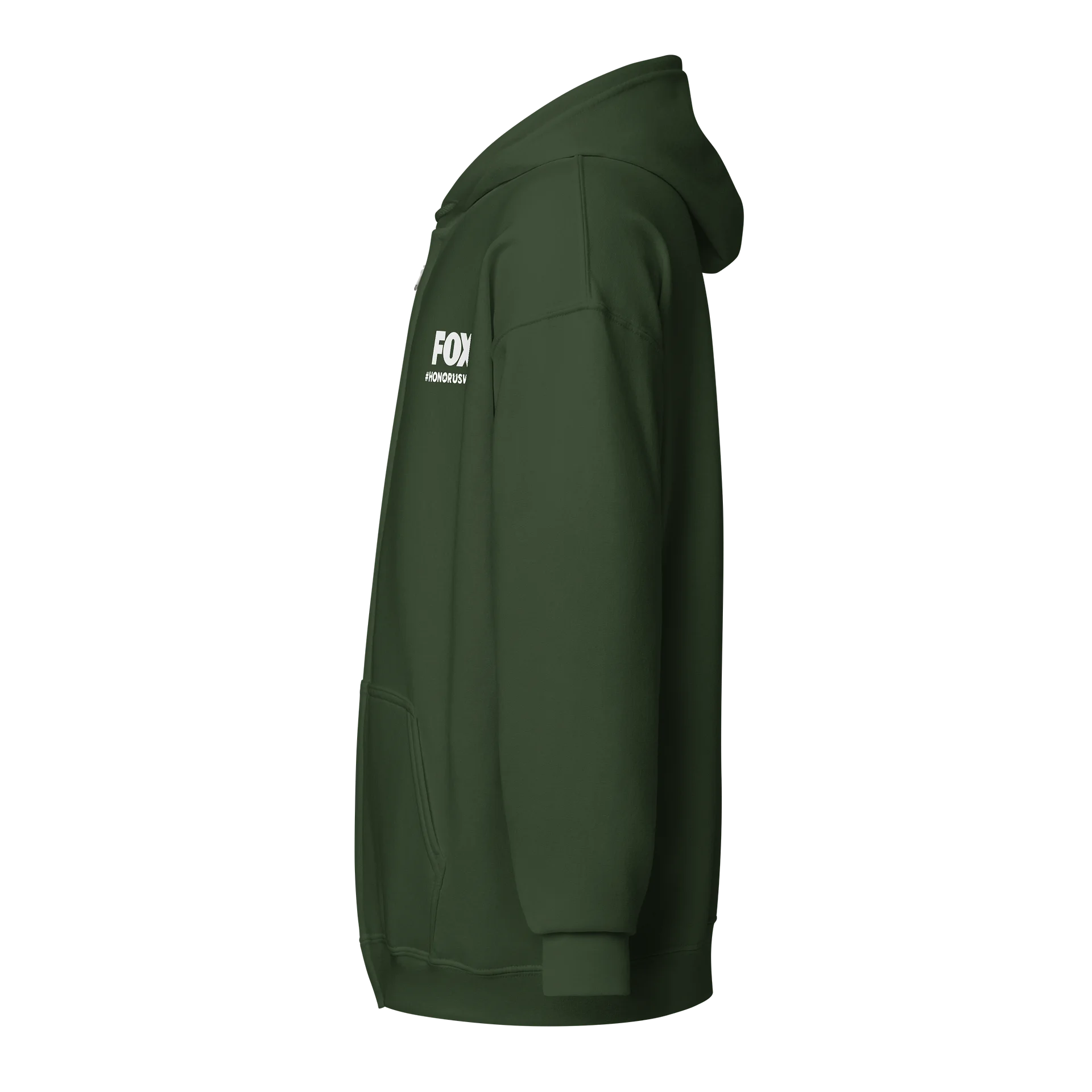 LIMITED EDITION FOX U.S.VETS ZIP HOODIE - WHITE PRINT product image (3)