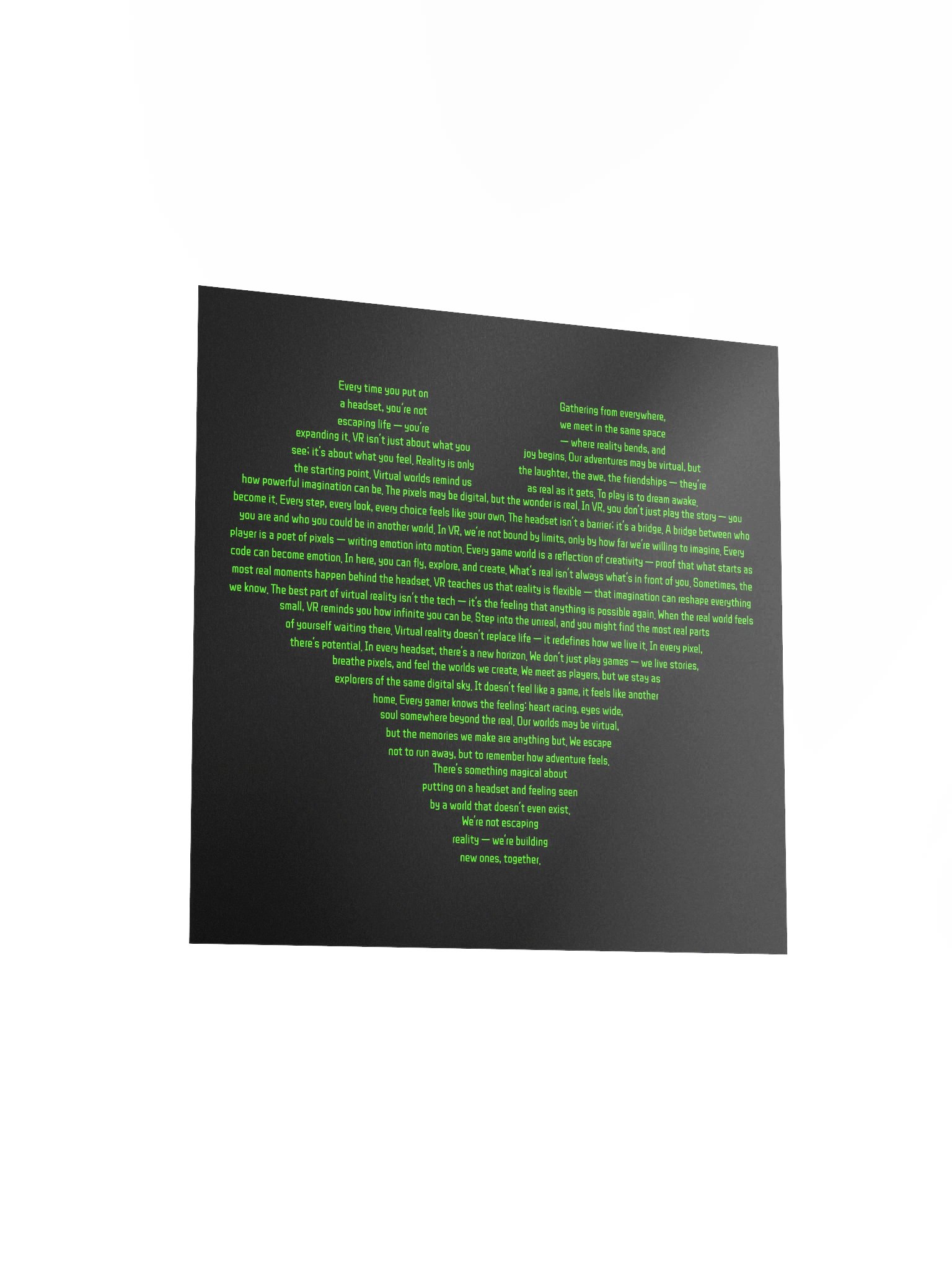 We Love VR Pixel Heart Poster Print product image (11)