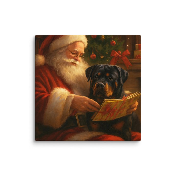 Rottweiler Santa's StorytimeCanvas product image (1)