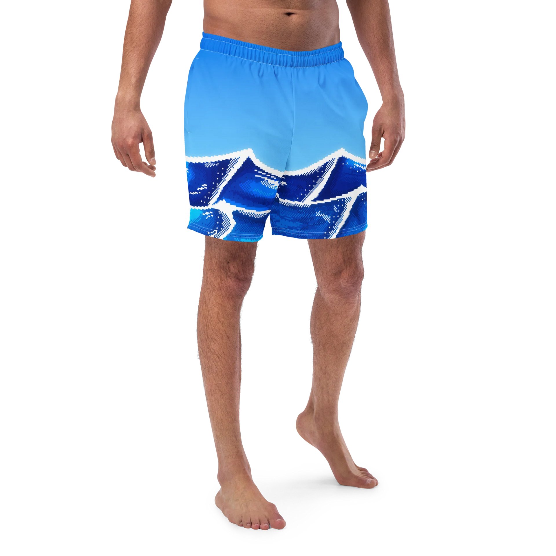 Pixel Ocean Swim Trunks product image (1)