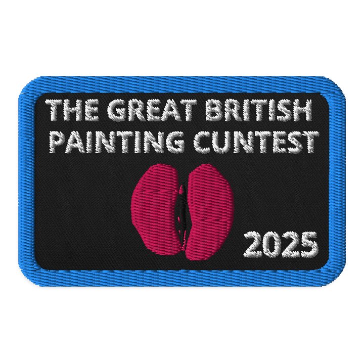 THE GREAT BRITISH PAINTING CUNTEST COMMEMORATIVE PATCH 2025 product image (1)