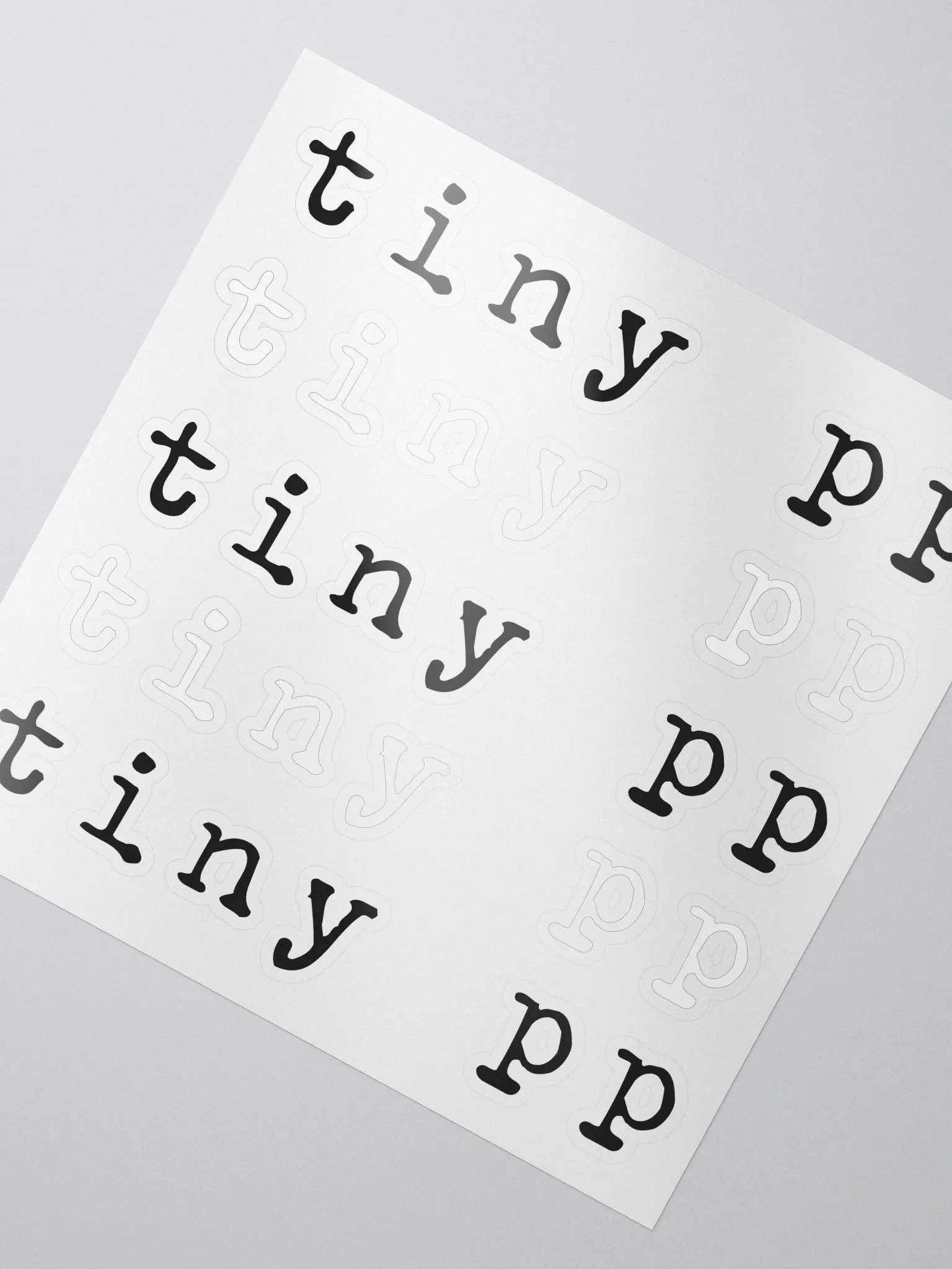Tiny PP Kiss Cut Stickers product image (2)
