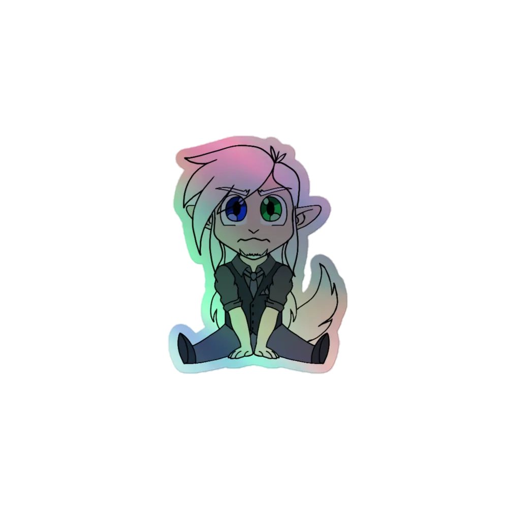 Chibi mode Holographic sticker! product image (1)
