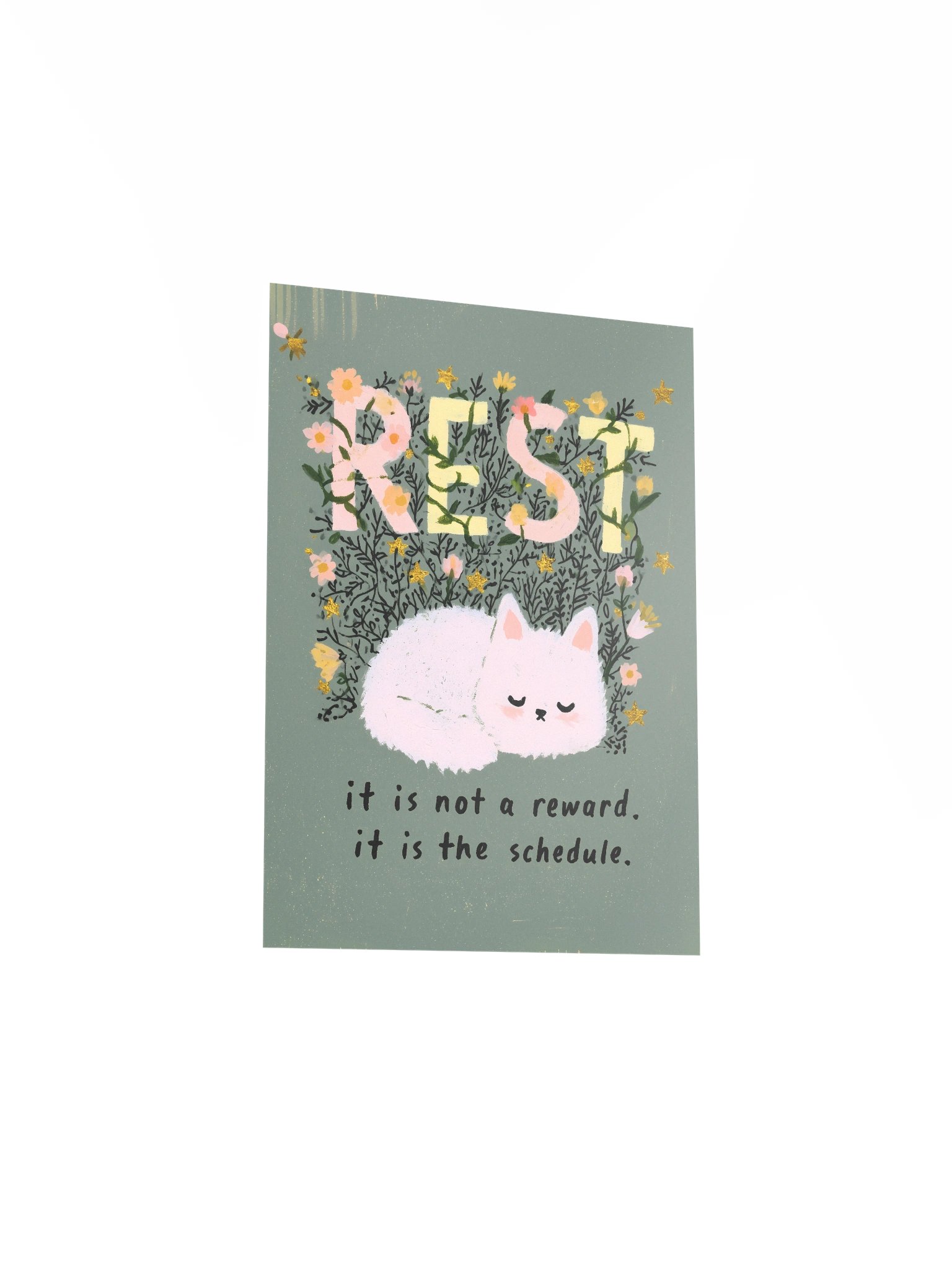 REST Floral Cat Poster product image (19)
