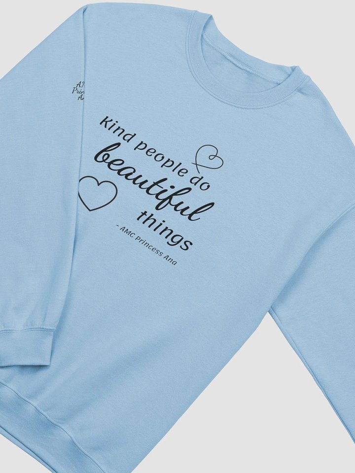 Kind people...SWEATSHIRT - Black text product image (2)