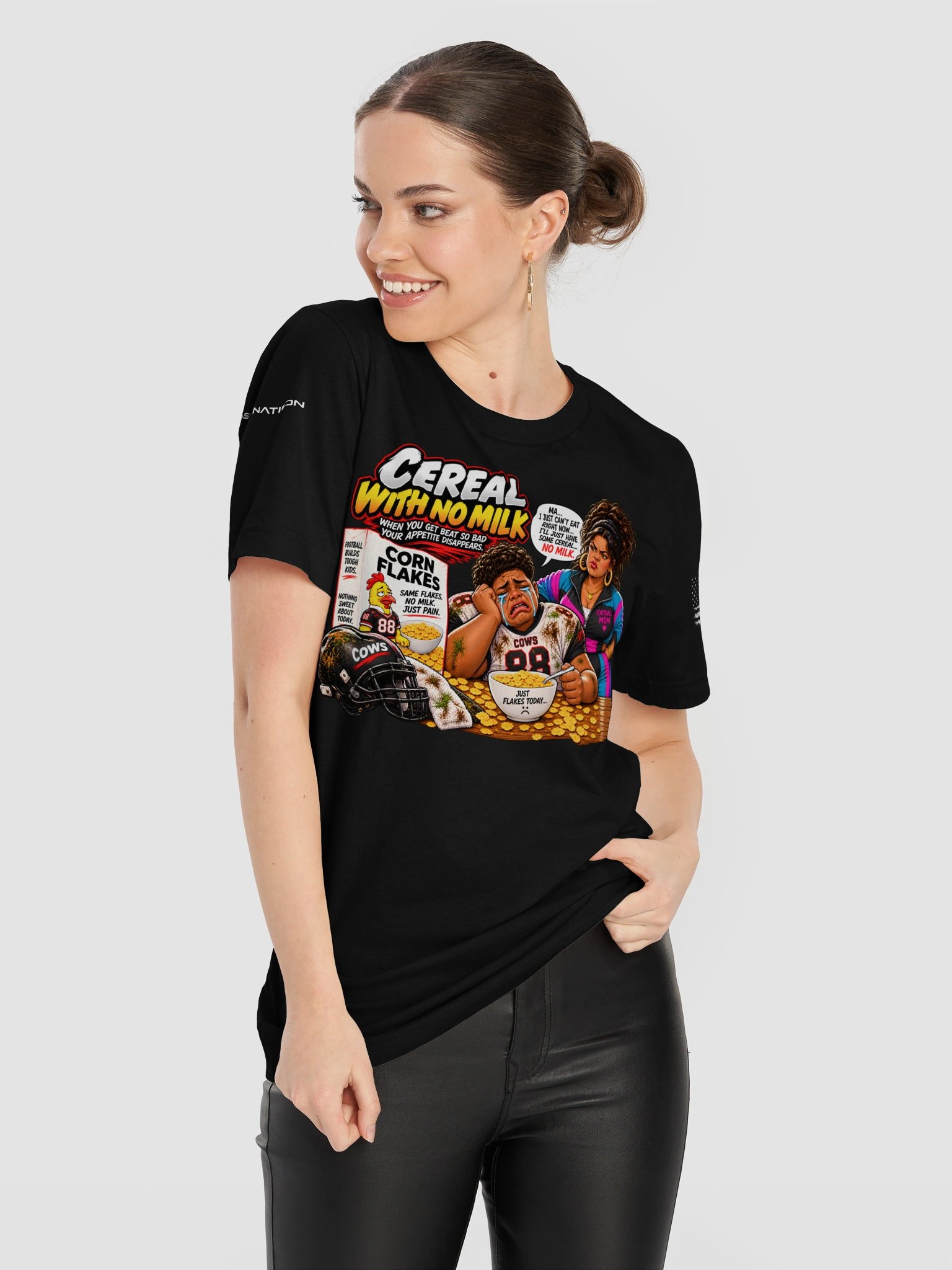 Cereal With No Milk | Youth Football Graphic Tee 2 product image (11)