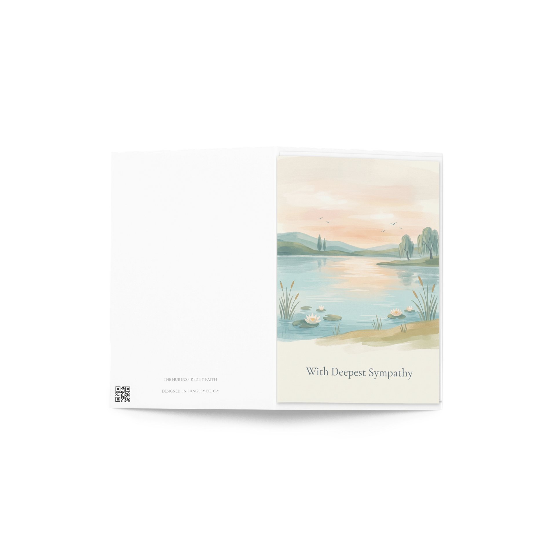 Sunset Sympathy card product image (4)