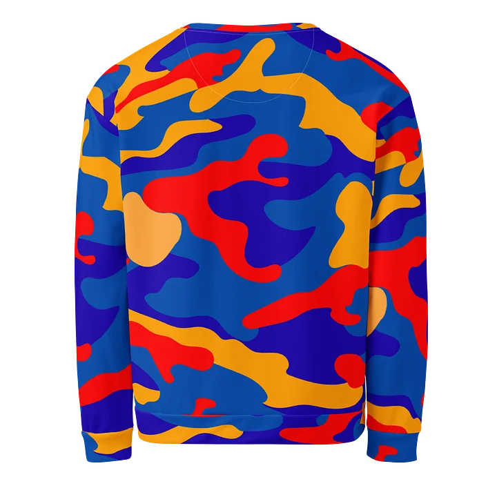 Camo Sweatshirt – Bold Multi-Color Crewneck product image (2)
