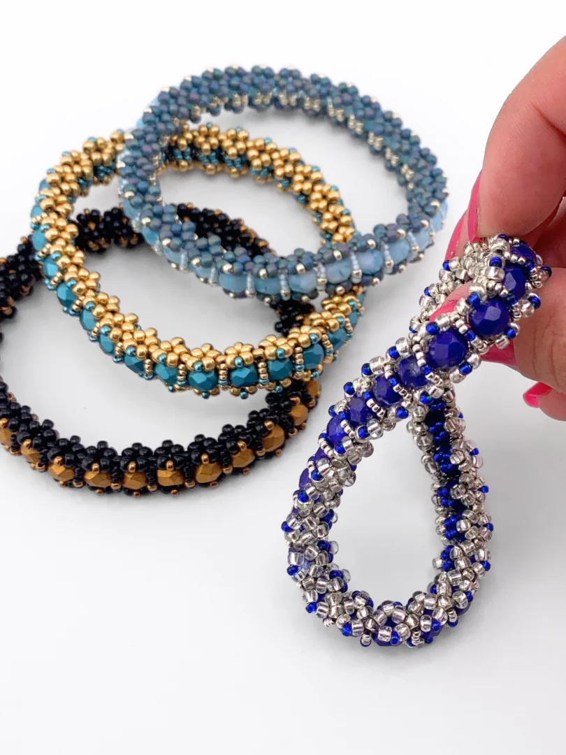Beading Pattern - 6mm Fire-Polished Tennis Bracelet product image (4)