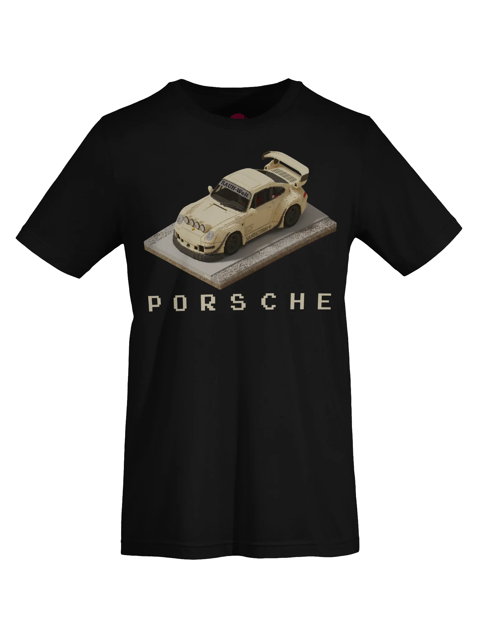 Sandstorm Beige Porsche 993 RWB "Sandstorm" Rauh-Welt Begriff Shirt (Pixel, Retro, Minecraft) product image (59)