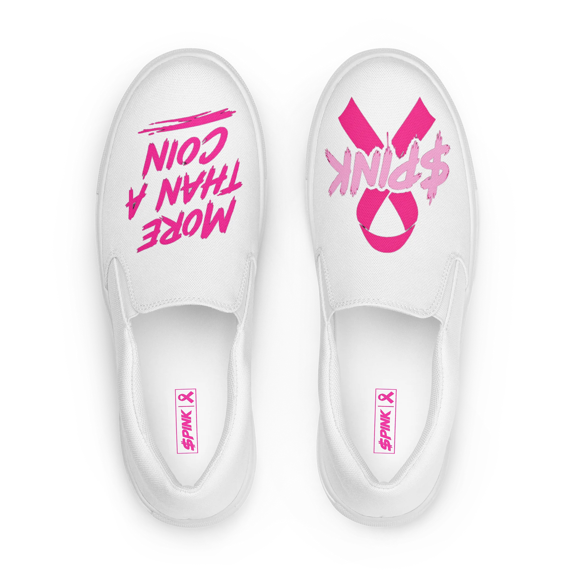 $Pink Canvas Slip-ons product image (1)