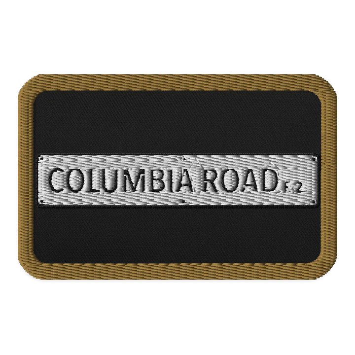COLUMBIA ROAD E.2. Embroidered Patch (Gold/Regtangle) product image (1)