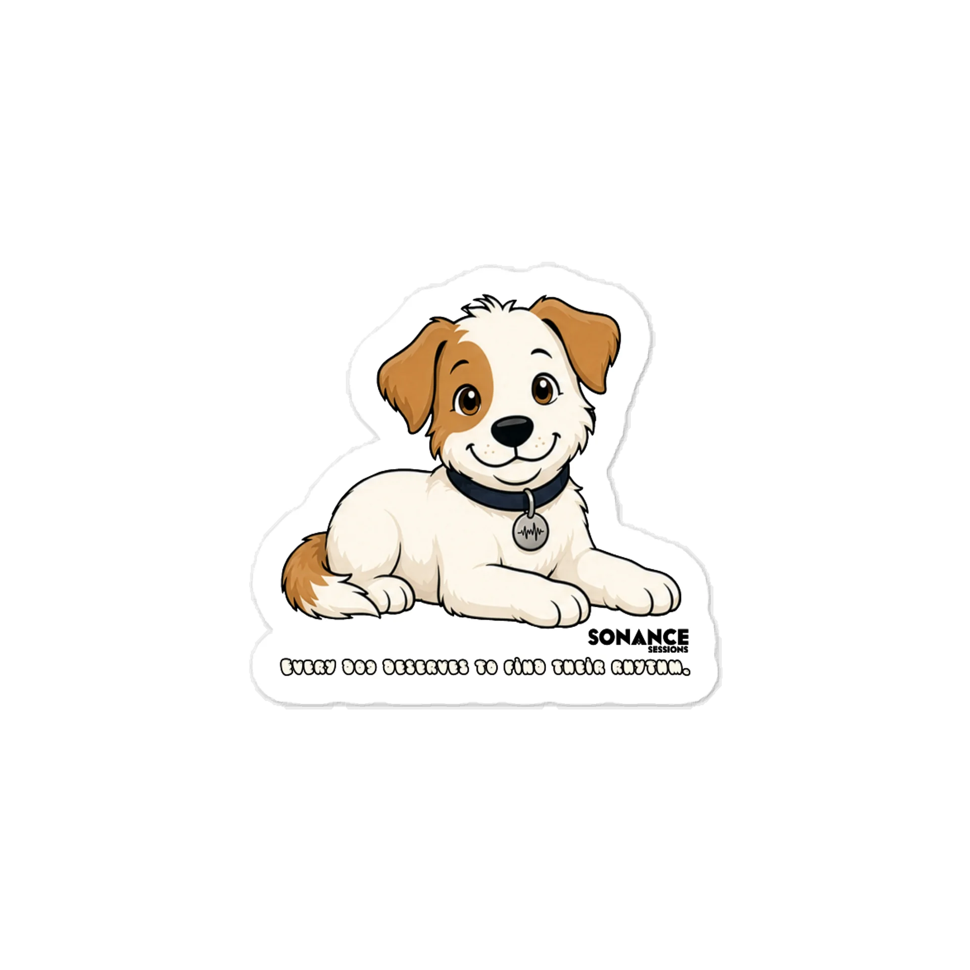 Sonance Dog Kiss-Cut Vinyl Decal (Lying Down) product image (1)