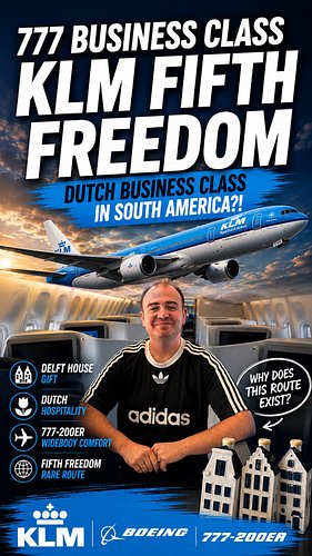 Flying a Dutch airline between Chile and Argentina might sound unusual… but that’s exactly what @KLM does on one of the world...
