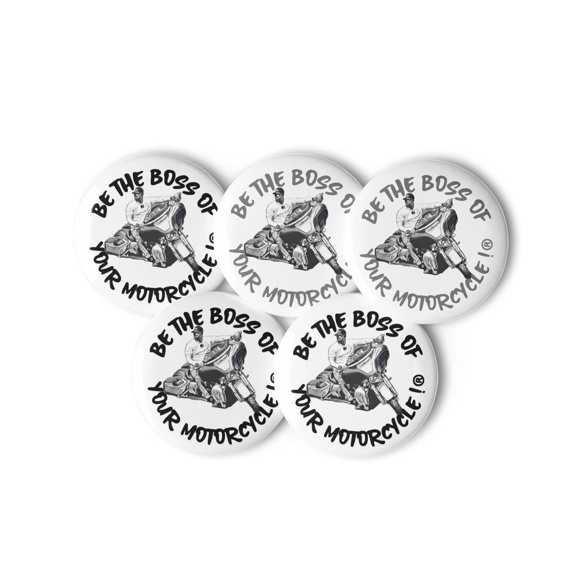 Boss Comic Pins-Blk/Gry product image (2)