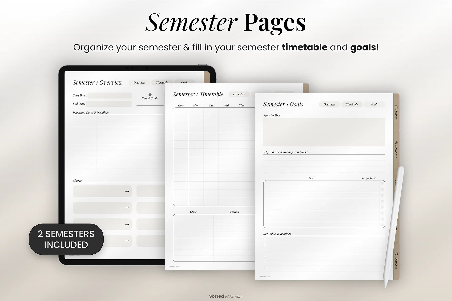2026/2027 Student Planner - Academic Brown product image (4)