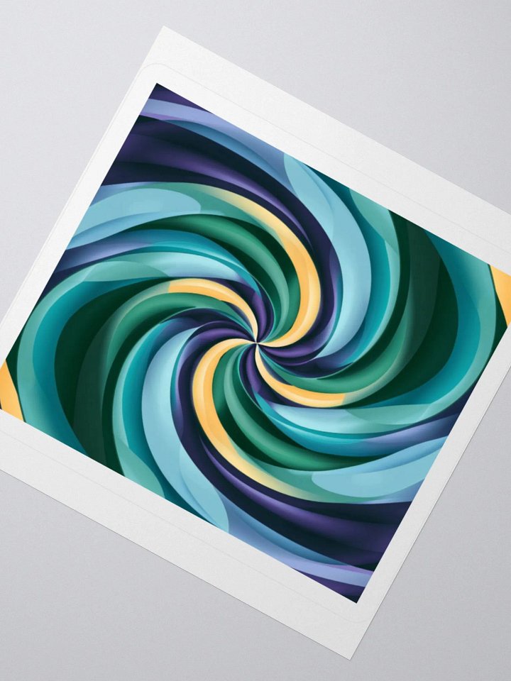 Exclusive Abstract Swirl Sticker | Premium Kiss Cut Vinyl | Perfect for Laptops, Cars & More product image (2)