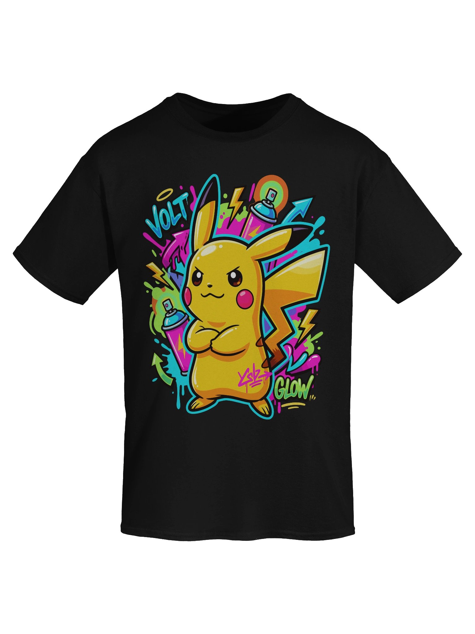 Pikachu graffiti t-shirt product image (7)