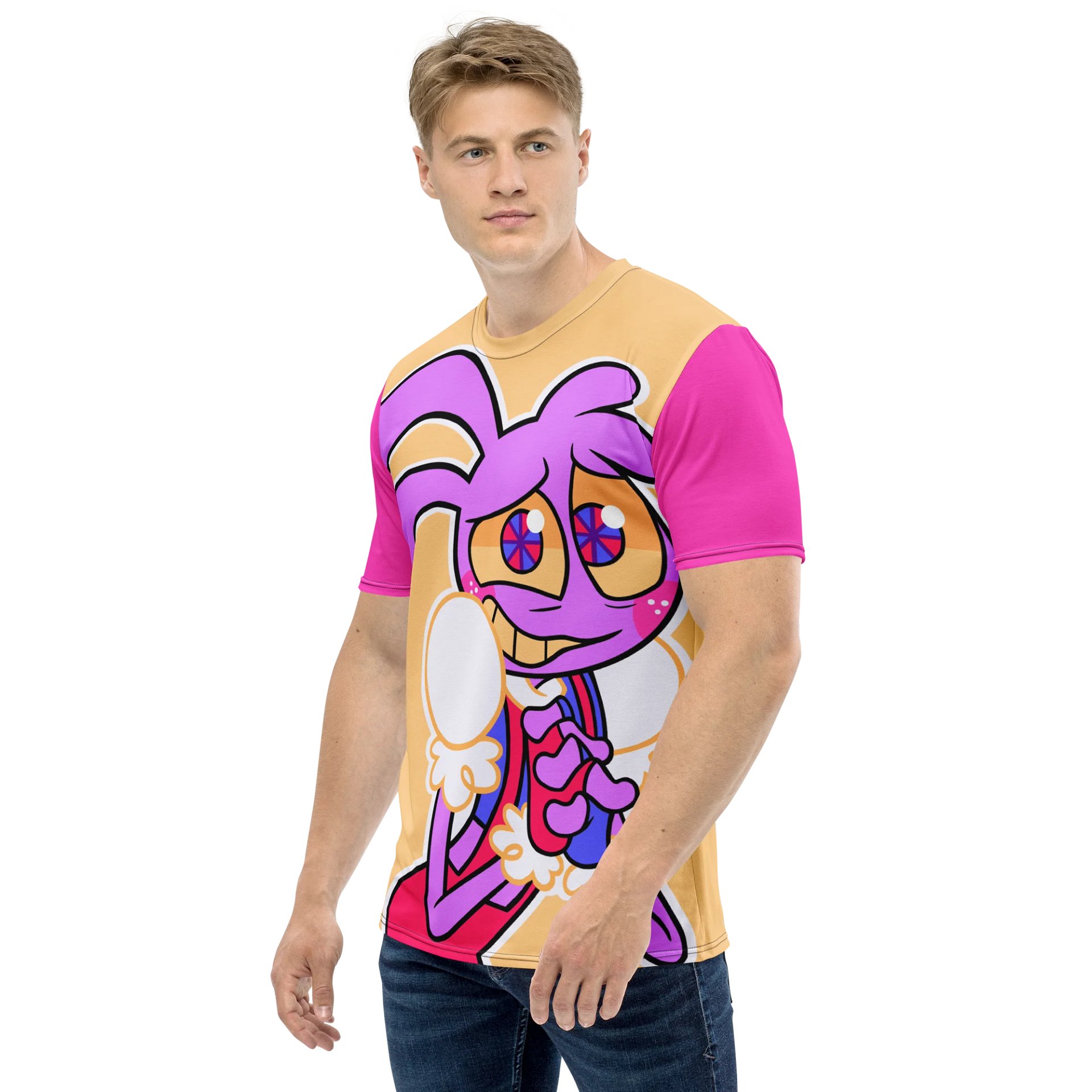 A Little Bit Bad - JAMMI All Over Short Sleeve (Pink/White) product image (3)